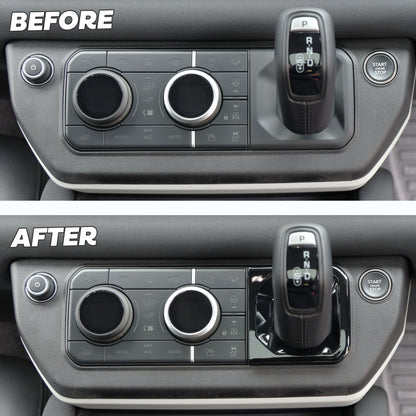 Gear Selector Surround Trim - Gloss Black - for Land Rover Defender L663