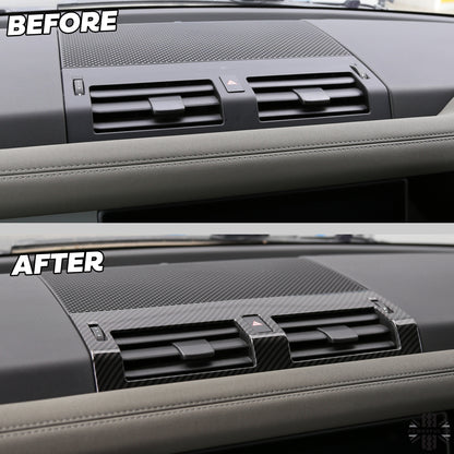 Centre Air Vent Cover Trim - Carbon Fibre - for Land Rover Defender L663