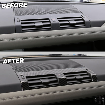 Centre Air Vent Cover Trim - Carbon Fibre - for Land Rover Defender L663