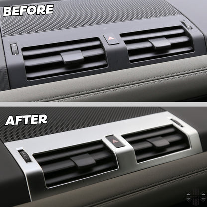 Centre Air Vent Cover Trim - Silver - for Land Rover Defender L663