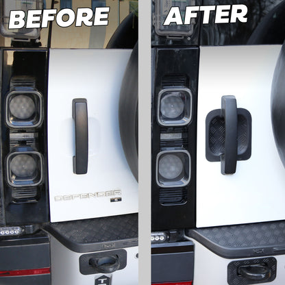 Chequer Plate Tailgate Handle Scuff Plate for Land Rover Defender L663