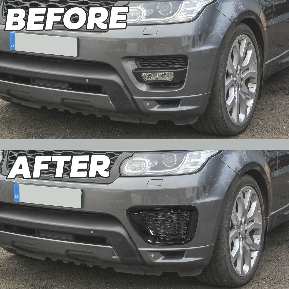 Front Fog Delete 'Vent Covers' for Range Rover Sport L494 2014-17