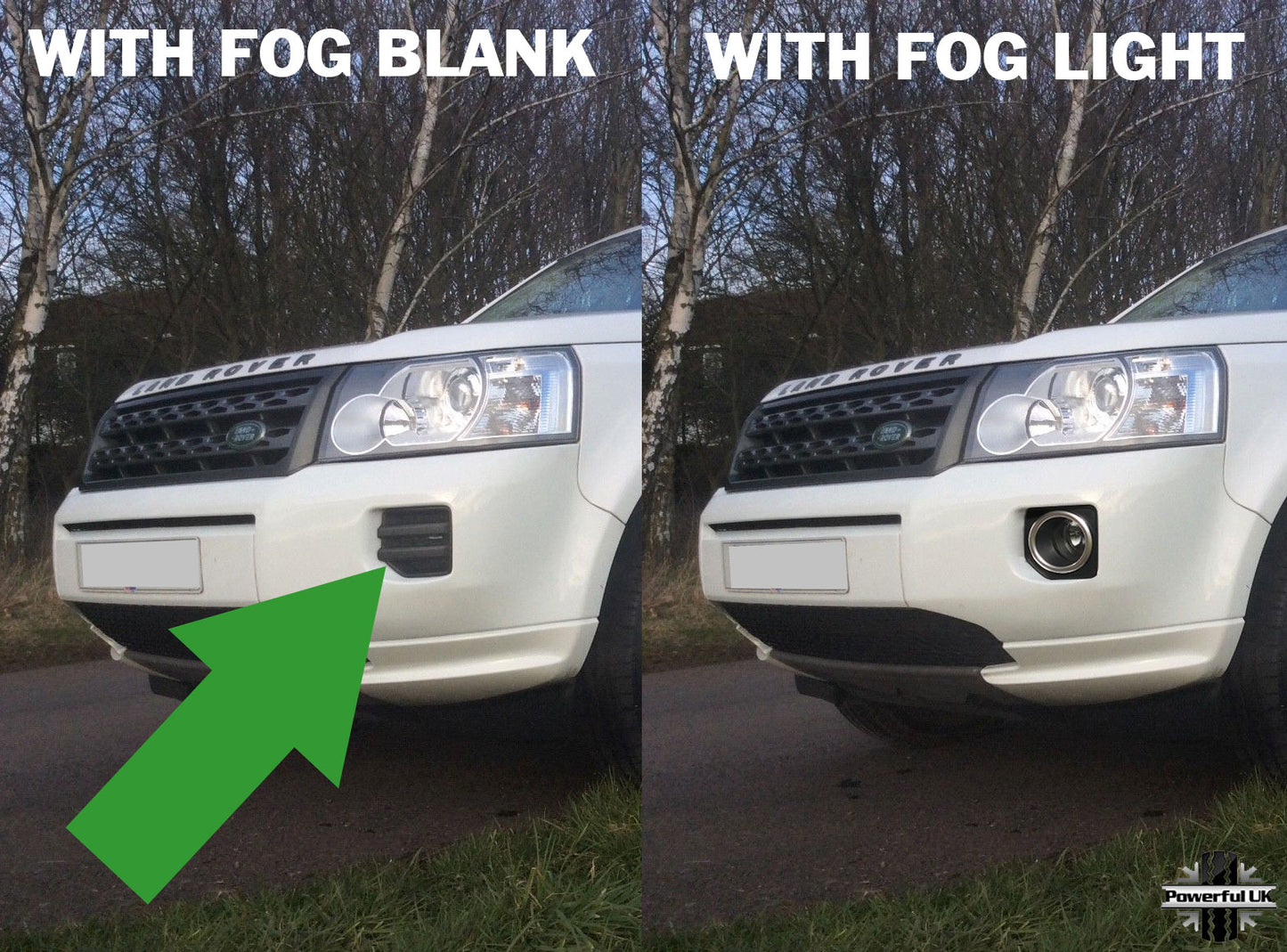 Front Bumper Inner Fog Lamp Brackets for Land Rover Freelander 2 2011 - Square Fog Type