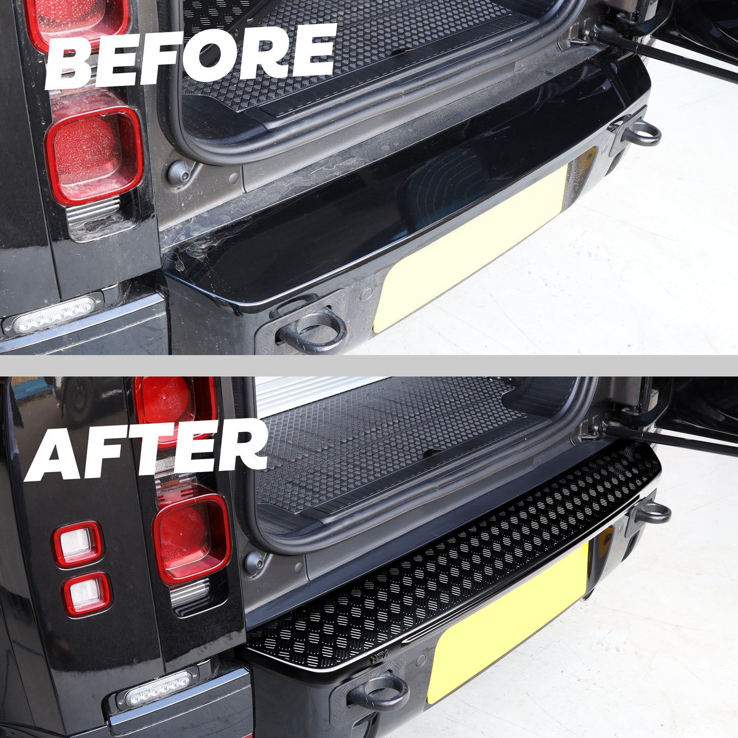 HSX Extended Rear Bumper Cover for Land Rover Defender L663 - Gloss Black