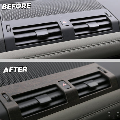 Centre Air Vent Cover Trim - Oak Wood - for Land Rover Defender L663