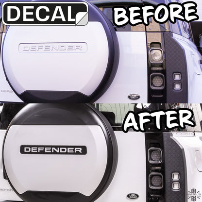 Spare Wheel Cover - Genuine (+ infill decals) for Land Rover Defender 2020