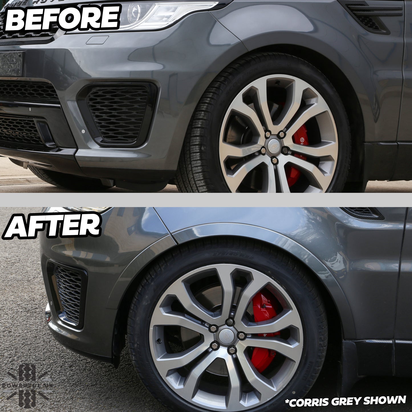 Wheel Arch Spat Kit "SVR Style" for Range Rover Sport L494 - Black