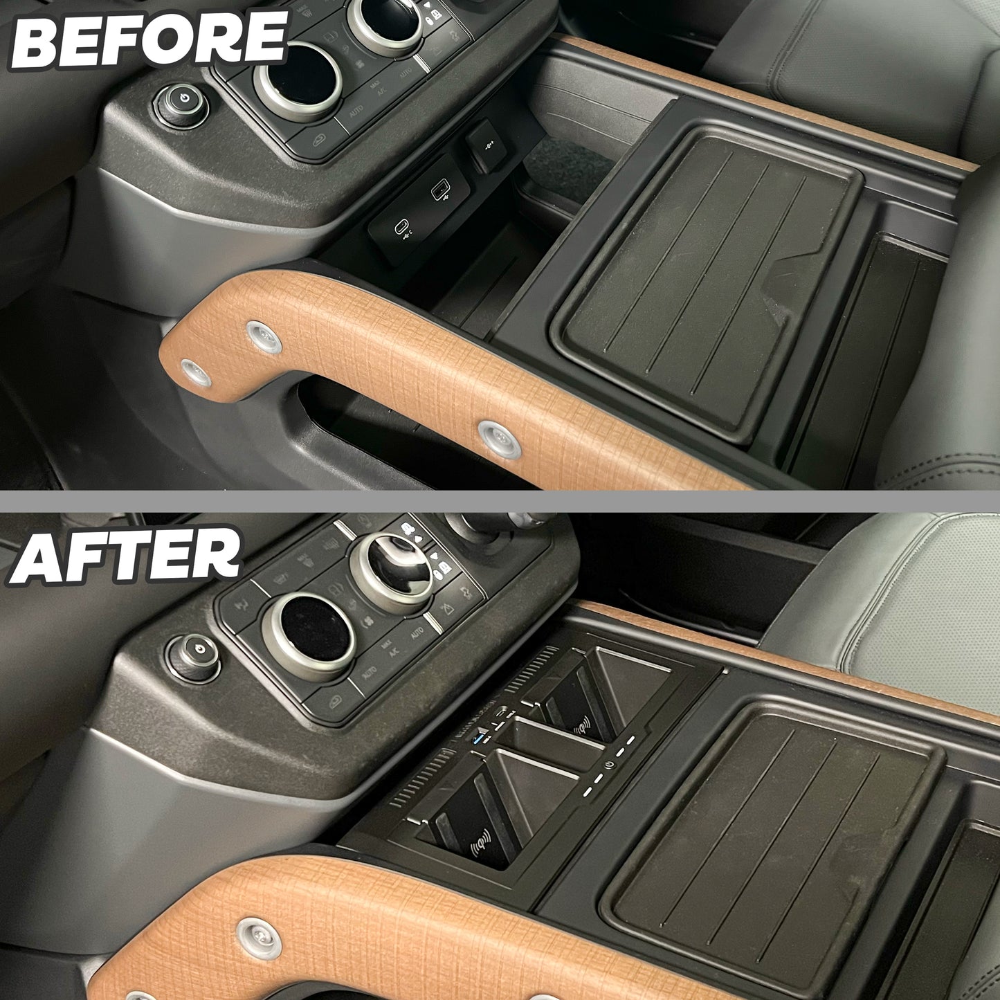 Twin Dock Wireless Charger for Land Rover Defender L663