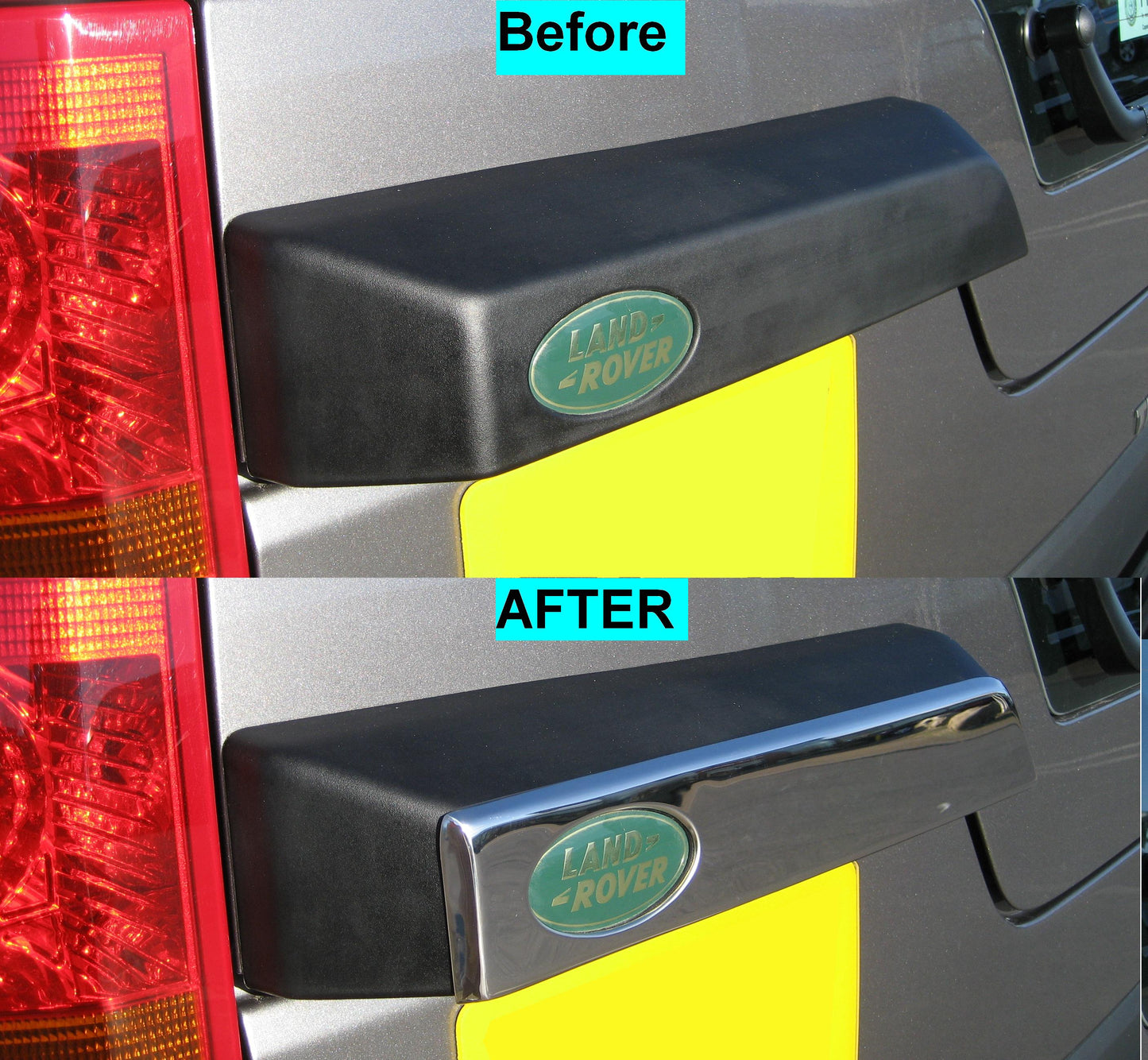 Tailgate Light Housing Cover - Stainless Steel (Front Face) - for Land Rover Discovery 3