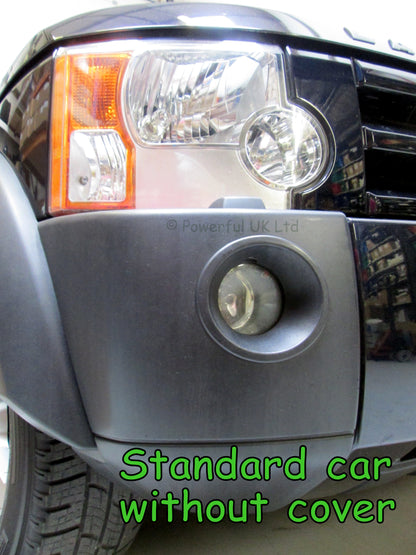 Fog Bezel COVERS for Land Rover Discovery 3 - Chrome