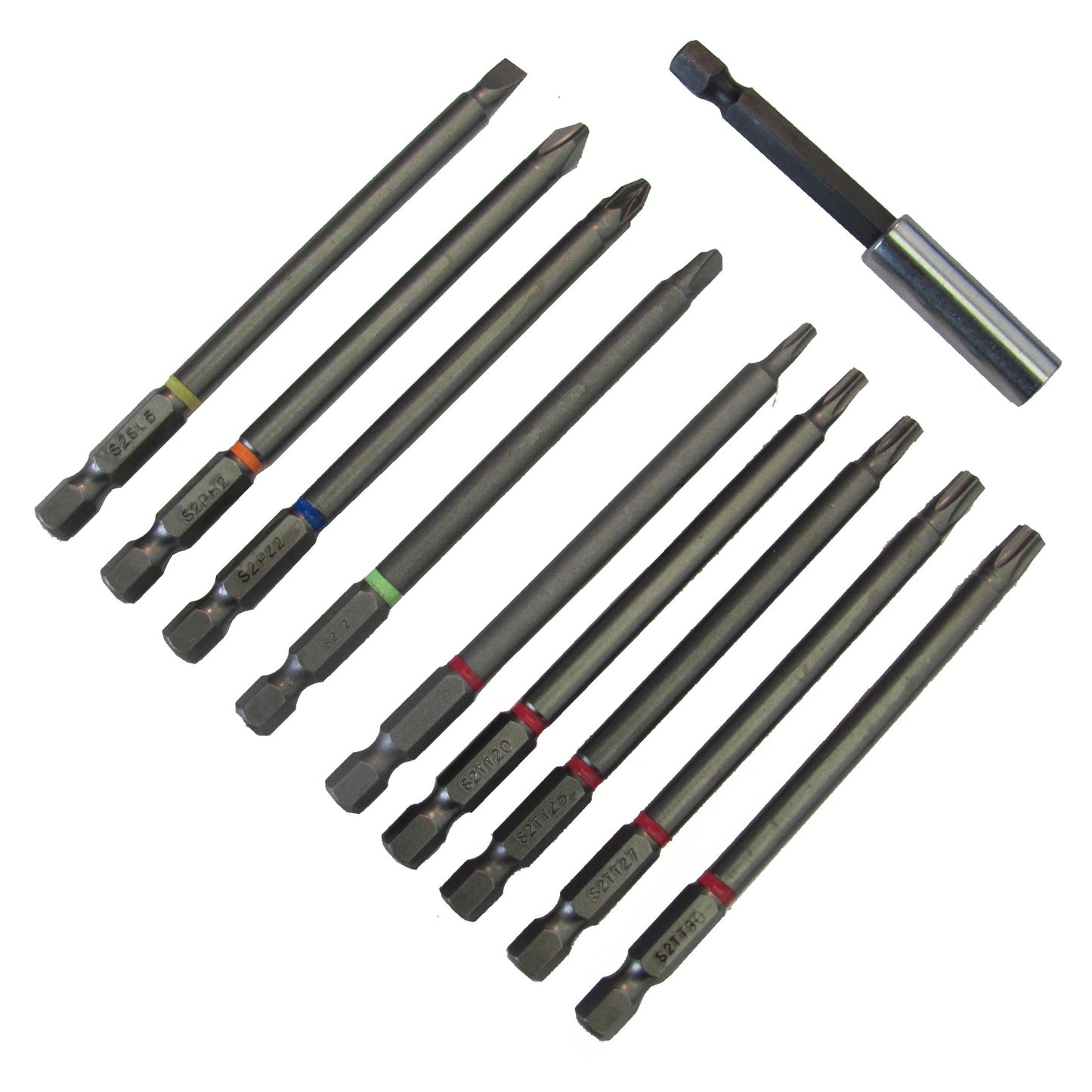 10 Piece Extended Screwdriver Bit Set
