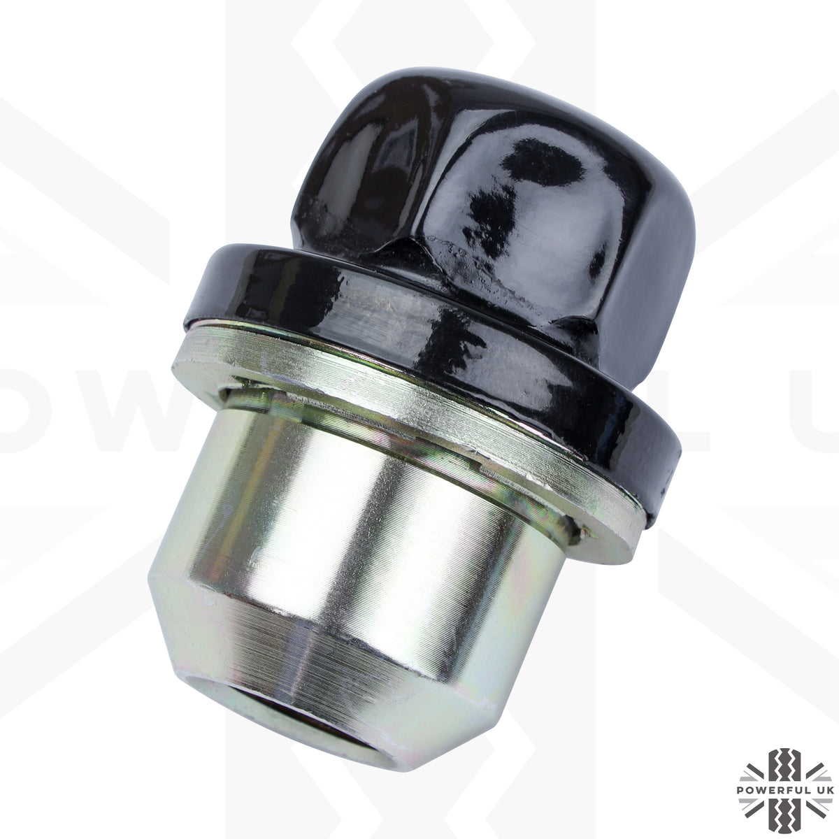 Black Alloy Wheel Nuts 20pc (Capped Type) for Land Rover Classic Defender - Alloy wheel type