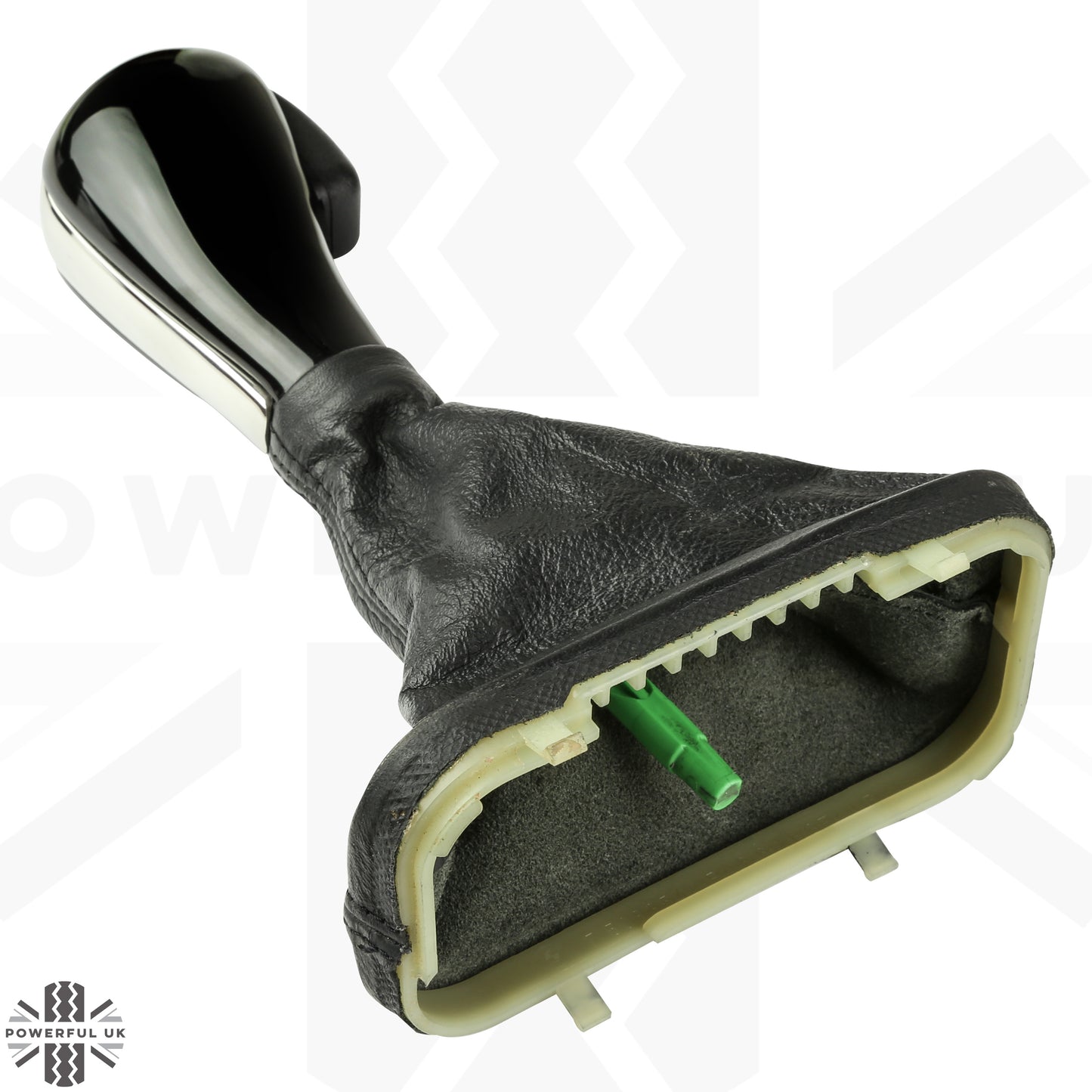 Gear Knob - Black Piano + Polished Metal Insert for Range Rover L322