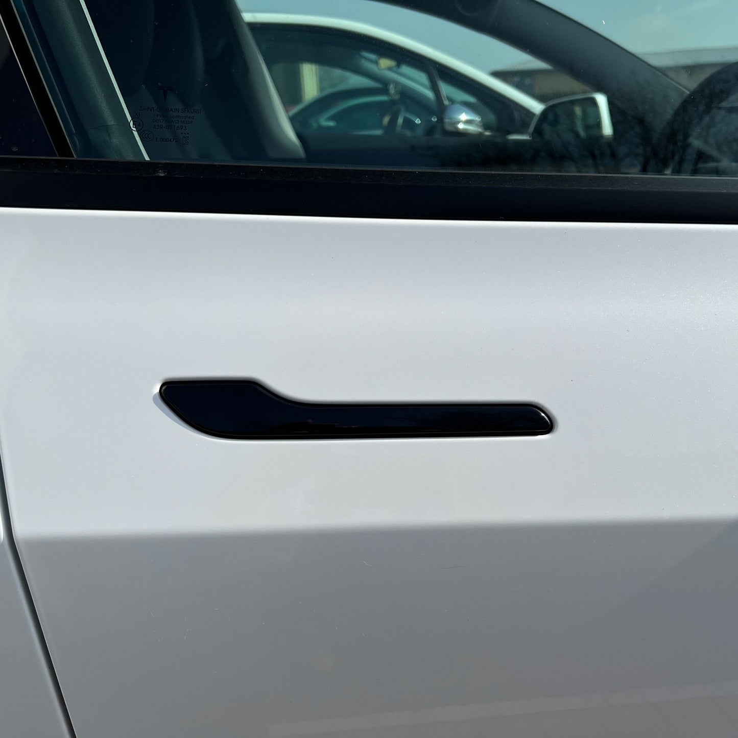 Exterior Door Handle Cover Set (4pc) in Gloss Black for Tesla Model 3