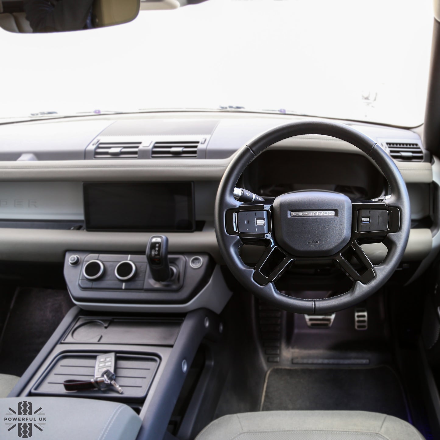 Steering Wheel Spoke Cover - Gloss Black - for Land Rover Defender L663