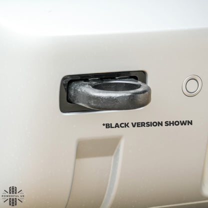 Rear Bumper Tow Loop Finisher Inserts - RED - for Land Rover Defender L663