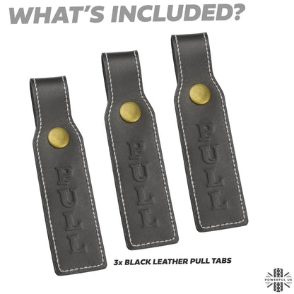 3x PULL Tabs for Land Rover Defender L663 - Black