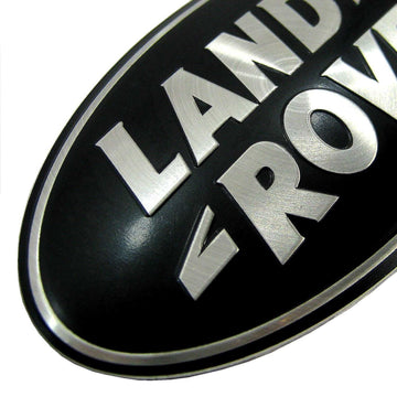 GENUINE LAND ROVER GRILLE BADGE BLACK SILVER RANGE ROVER
