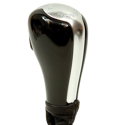 Gear Knob for Range Rover L322 - Black Piano + Chrome Insert