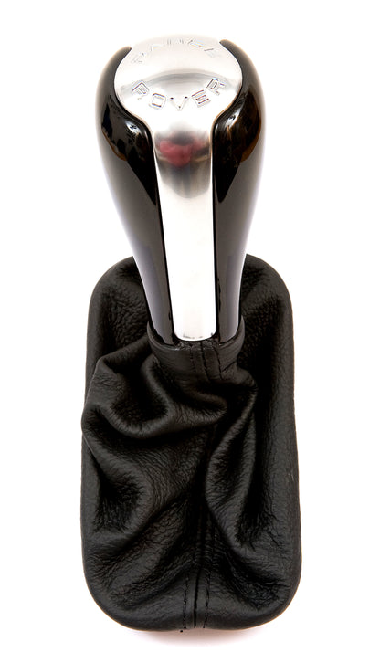 Gear Knob for Range Rover L322 - Black Piano + Chrome Insert