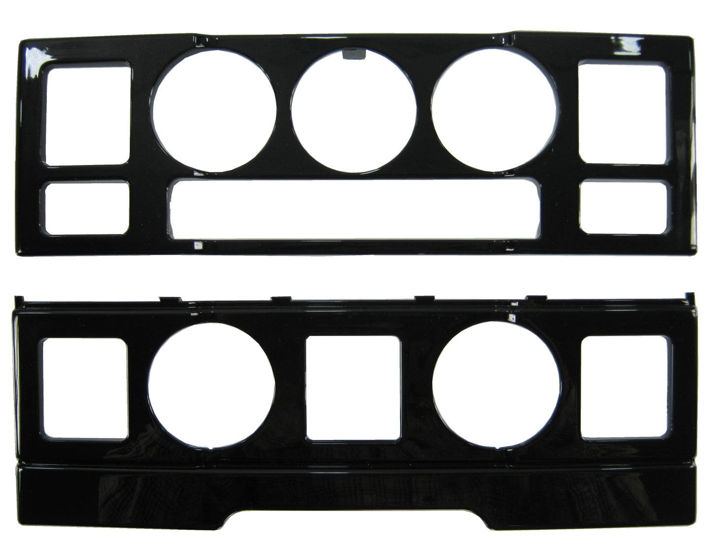 Center Controls Fascia Kit (2pc) for Range Rover L322 - Black Piano