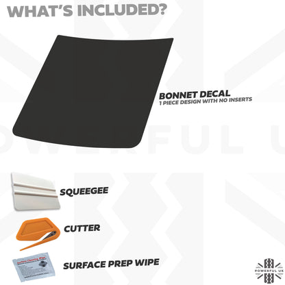 Bonnet Decal 'Blank - No Inserts' for Land Rover Defender L663