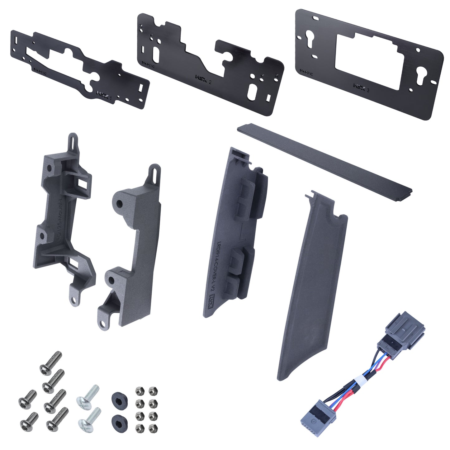 11.4" to 13.1" Infotainment Screen Kit for Land Rover Defender L663 (Brackets + Wiring Loom)