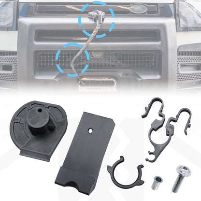 Winch Access Panel & Hook Holder Bundle for Land Rover Defender L663 - All Black