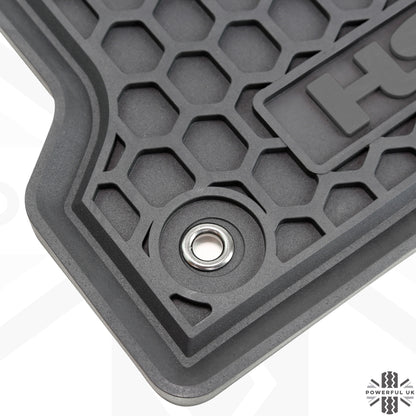 Rubber Floor Mats 4pc - RHD - for Nissan Navara NP300