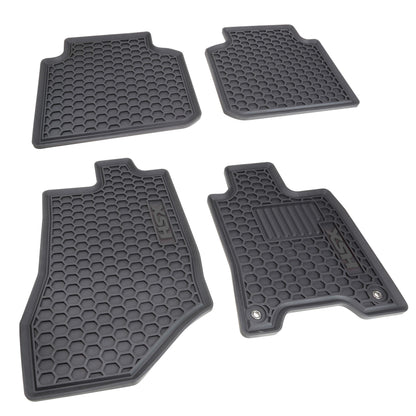 Rubber Floor Mats 4pc - RHD - for Nissan Navara NP300
