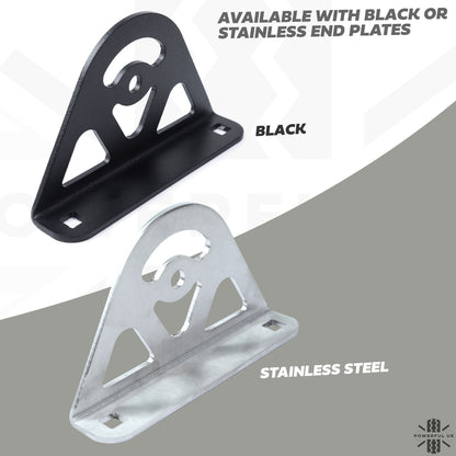 CROSS BAR Mount Clamp Kit for VW Transporter T5 & T6 Van - Kit D (Black)