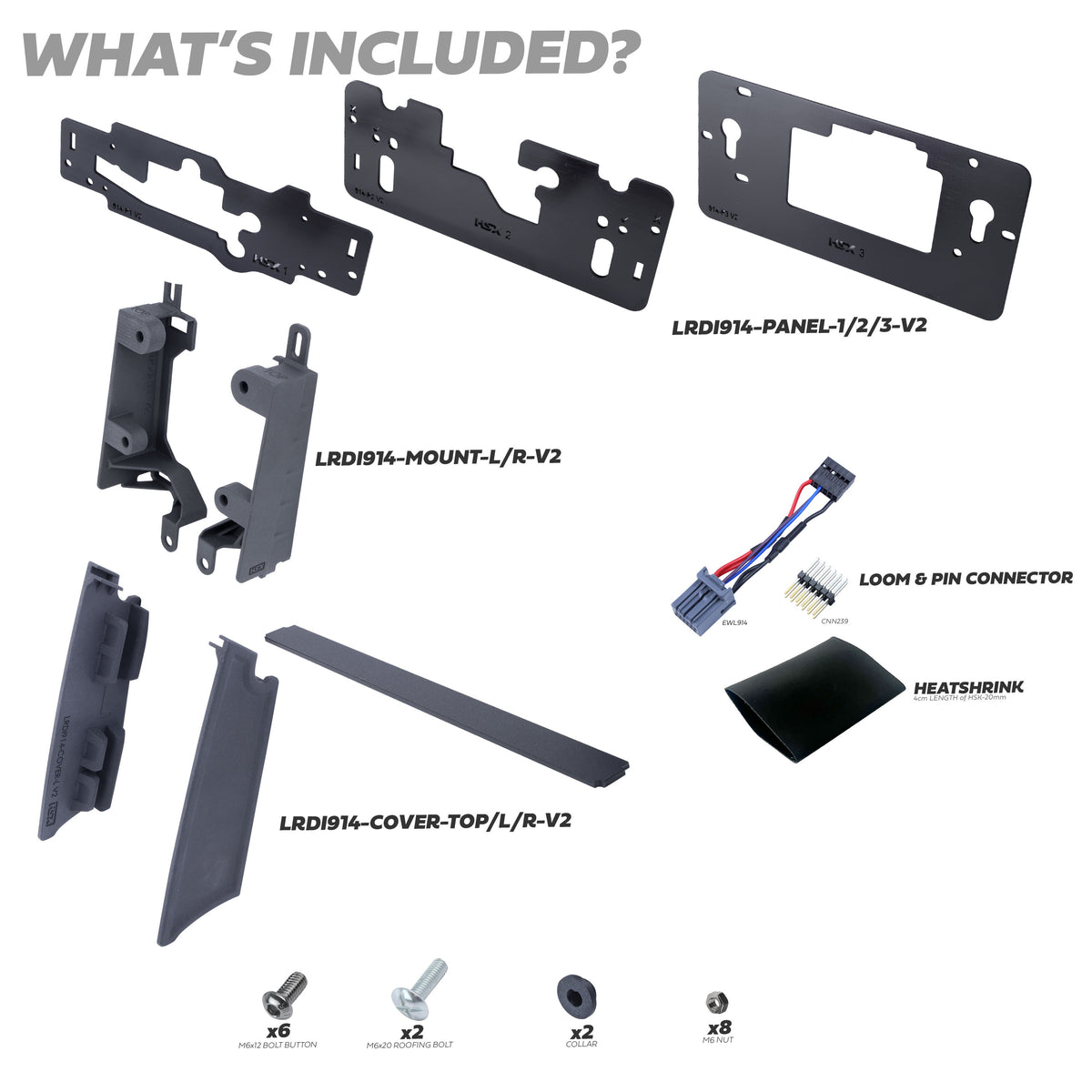 10" to 13.1" Infotainment Screen Kit for Land Rover Defender L663 (Brackets + Wiring Loom)