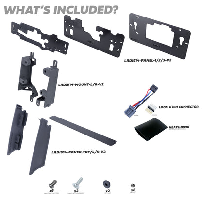10" to 13.1" Infotainment Screen Kit for Land Rover Defender L663 (Brackets + Wiring Loom)