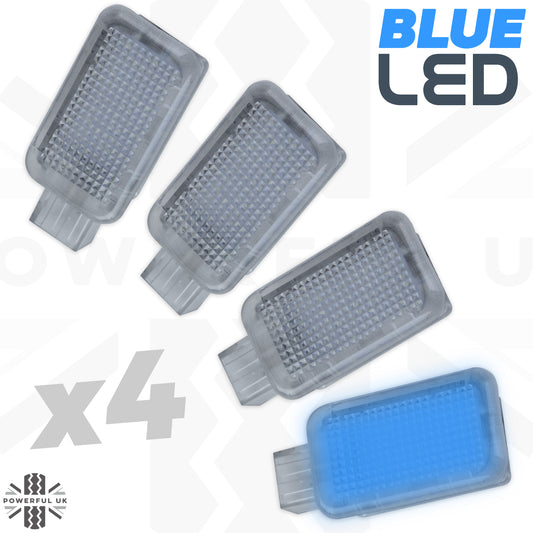 LED Door Welcome Lights - 4pc - Blue - for Land Rover Defender L663 (110/130)