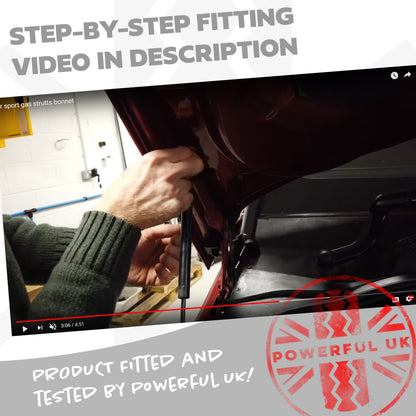 Bonnet Gas Struts for Land Rover Discovery 3 & 4 - Genuine - PAIR