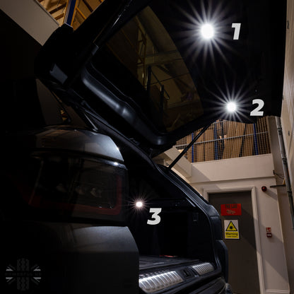 WHITE LED Interior Boot Lights for Range Rover L494 (3pc)