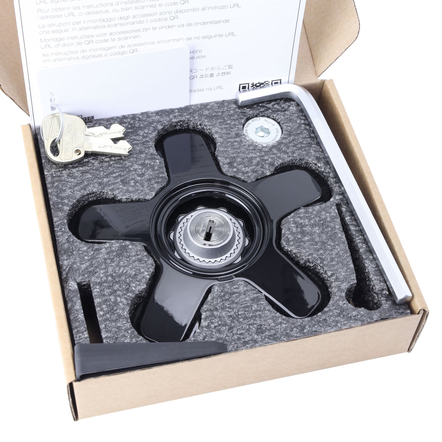 Genuine Spare Wheel Lock Kit for Land Rover Defender L663 - fits 6009 & 6010