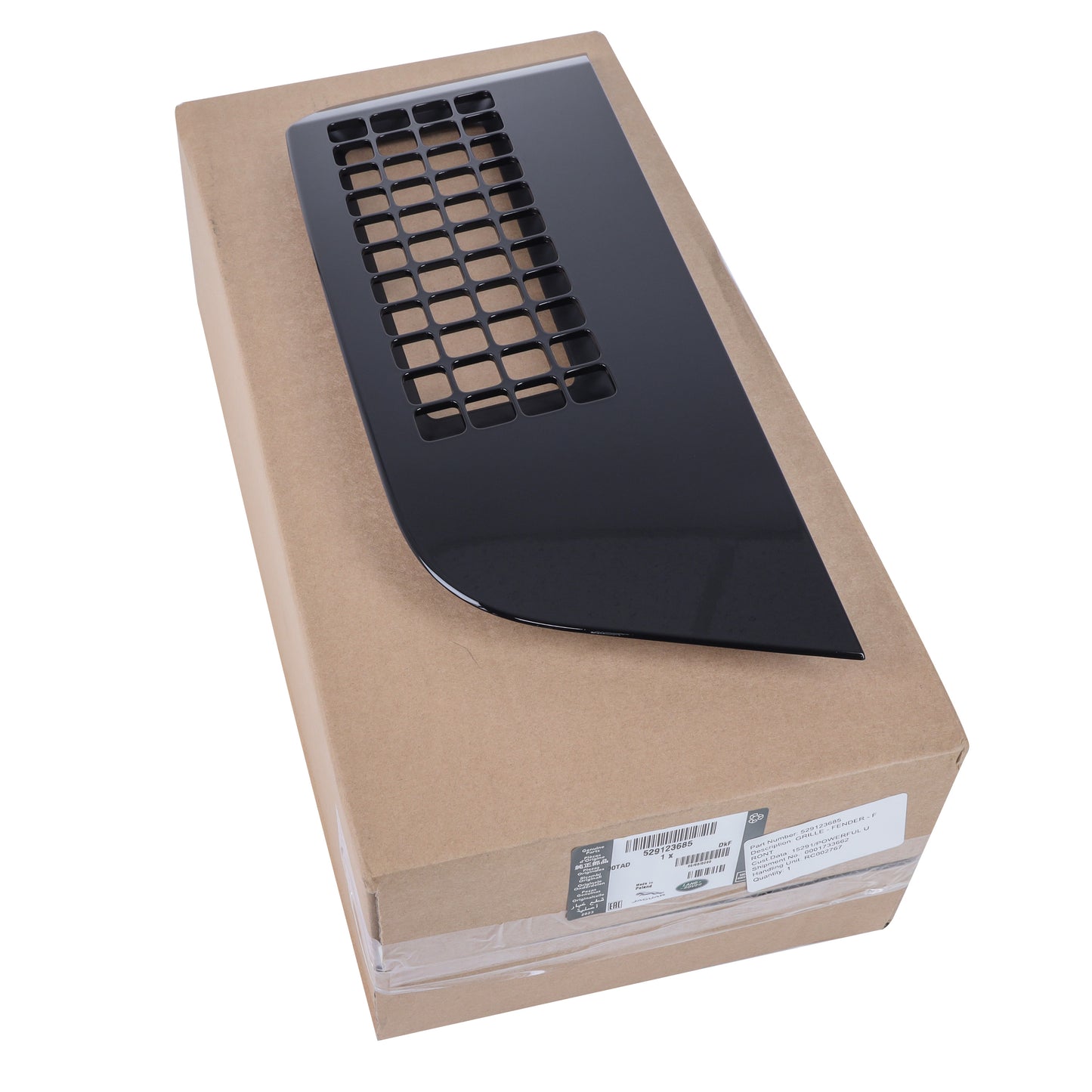 Genuine 2026MY Side Vent for Land Rover Defender L663 - Gloss Black - Left