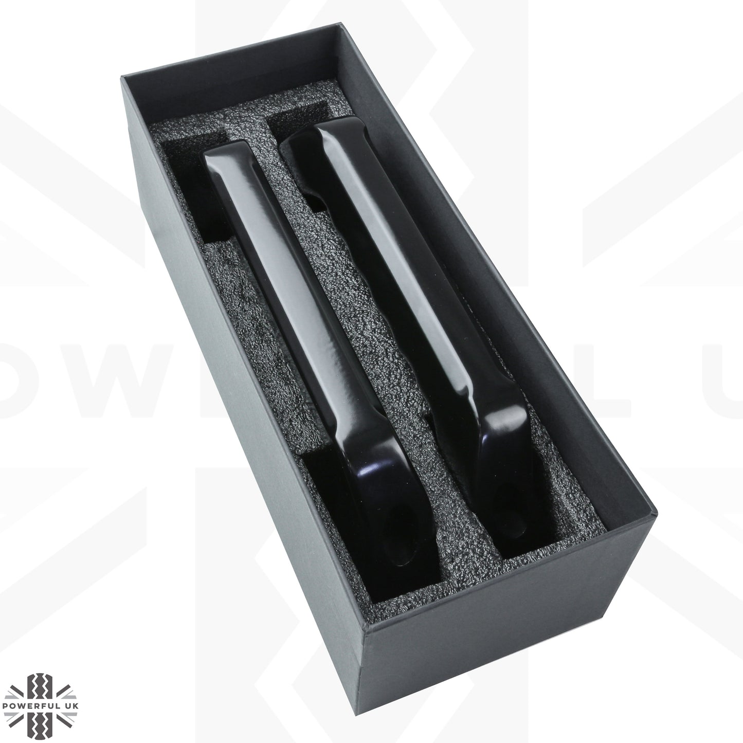 Aluminium Rear Grab Handles (Pair) for Land Rover Defender L663 - Satin Black