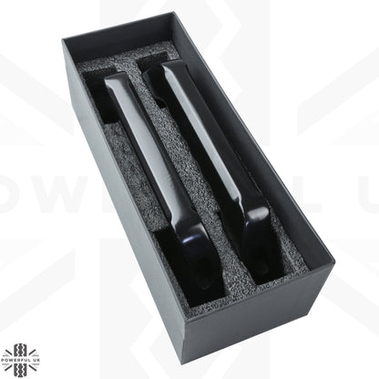 Aluminium Rear Grab Handles (Pair) for Land Rover Defender L663 - Satin Black