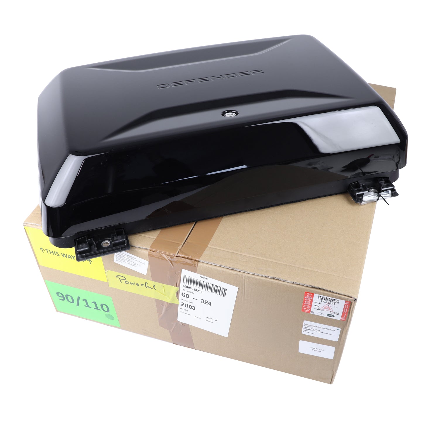 Genuine Side Mounted Box in Gloss Black for Land Rover Defender L663 - 90 & 110
