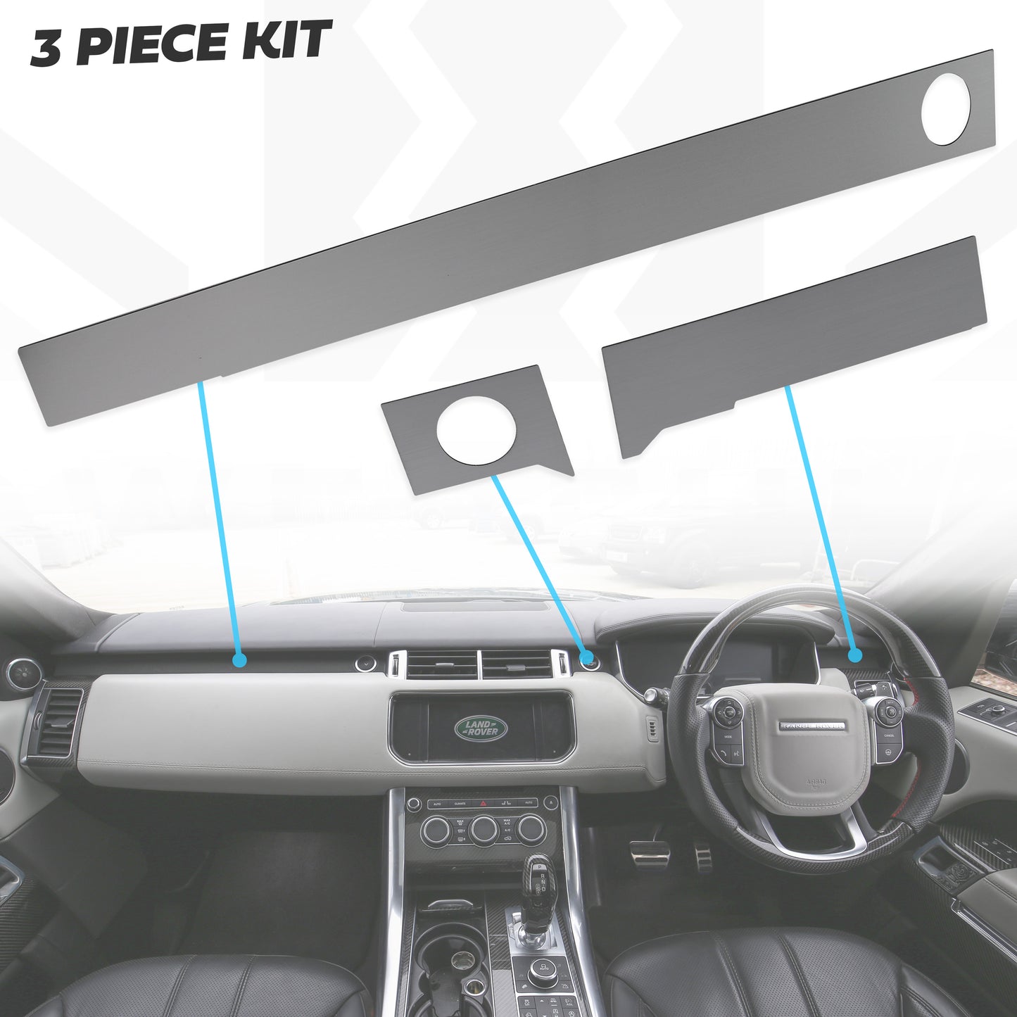 Dash Insert Kit - Range Rover Sport L494 (RHD) - Brushed Aluminium RHD