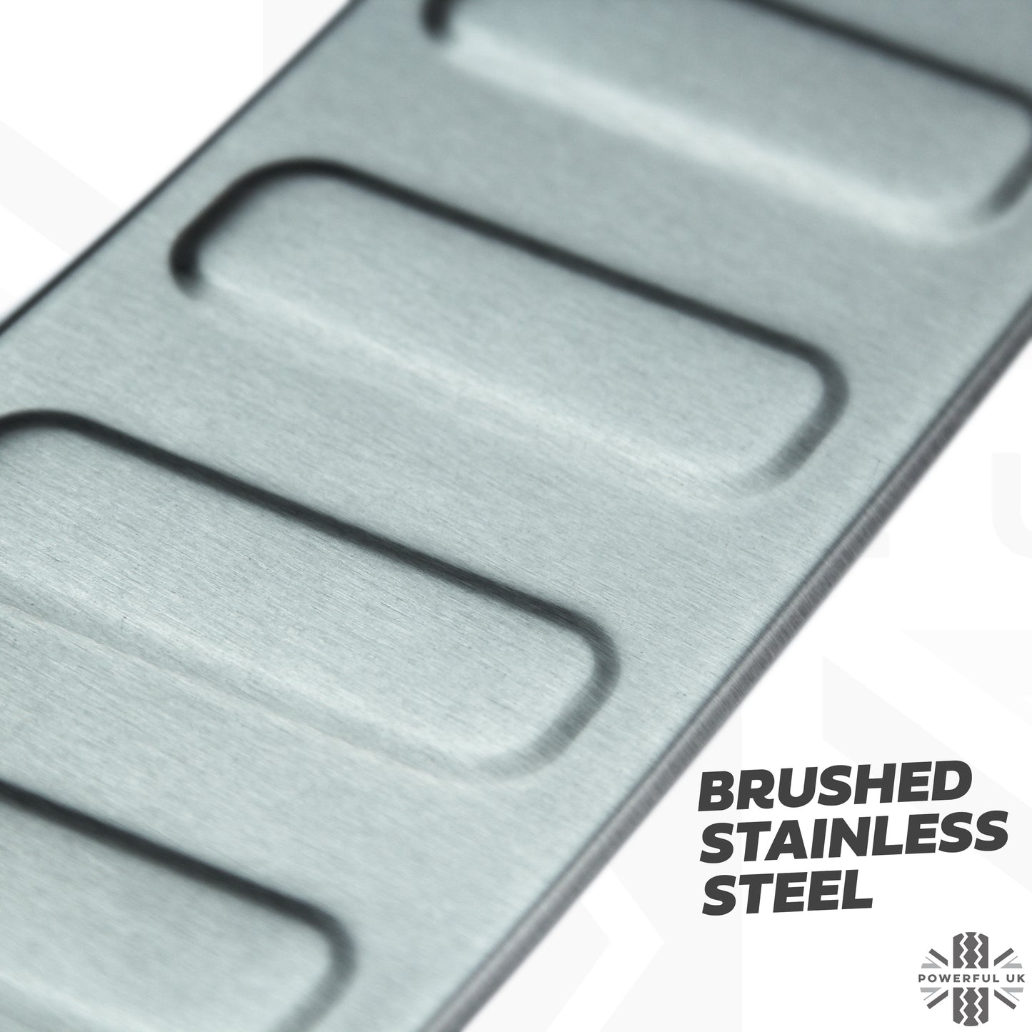 Interior Boot Threshold Finisher Trim Inserts - Stainless Steel - for Land Rover Discovery Sport