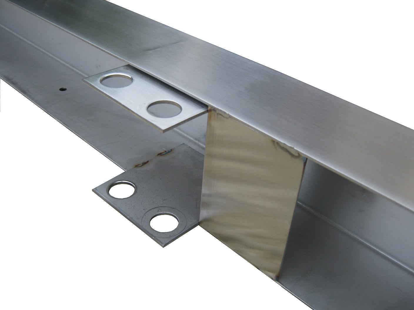 Front Bumper - Brushed Stainless Steel - for Land Rover Defender