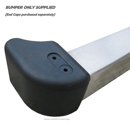 Front Bumper - Brushed Stainless Steel - for Land Rover Defender