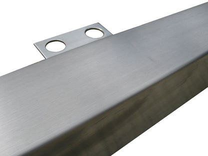 Front Bumper - Brushed Stainless Steel - for Land Rover Defender