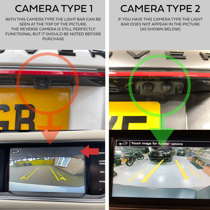 Rear Tailgate LED Lightbar for Range Rover Sport L494 WITH reverse camera - RED Lens