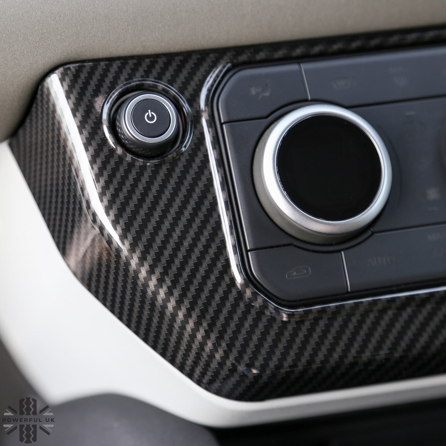 Centre Dash Cover Trim - Carbon Fibre - for Land Rover Defender L663