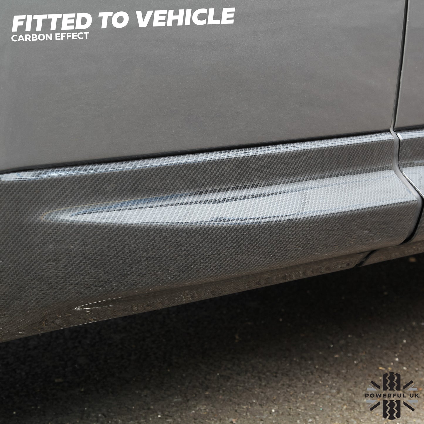 Lower Door Mouldings for Range Rover Sport L494 - Carbon Fibre Effect