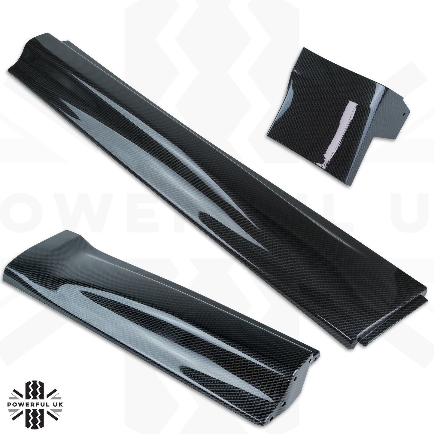 Lower Door Mouldings for Range Rover Sport L494 - Carbon Fibre Effect
